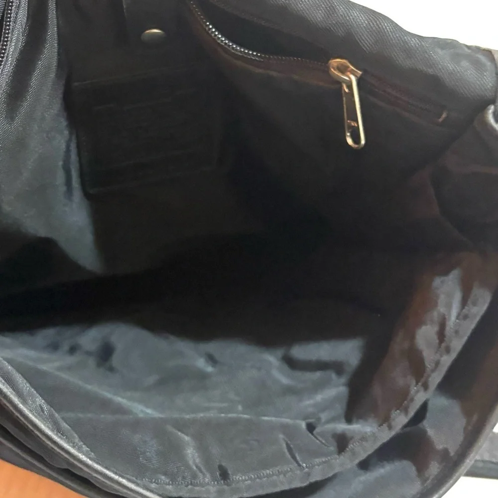 Coach vintage black nlyon unisex Messenger Bag